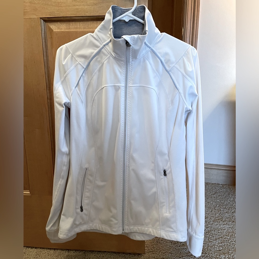 Lululemon White Unlined Jacket size 8